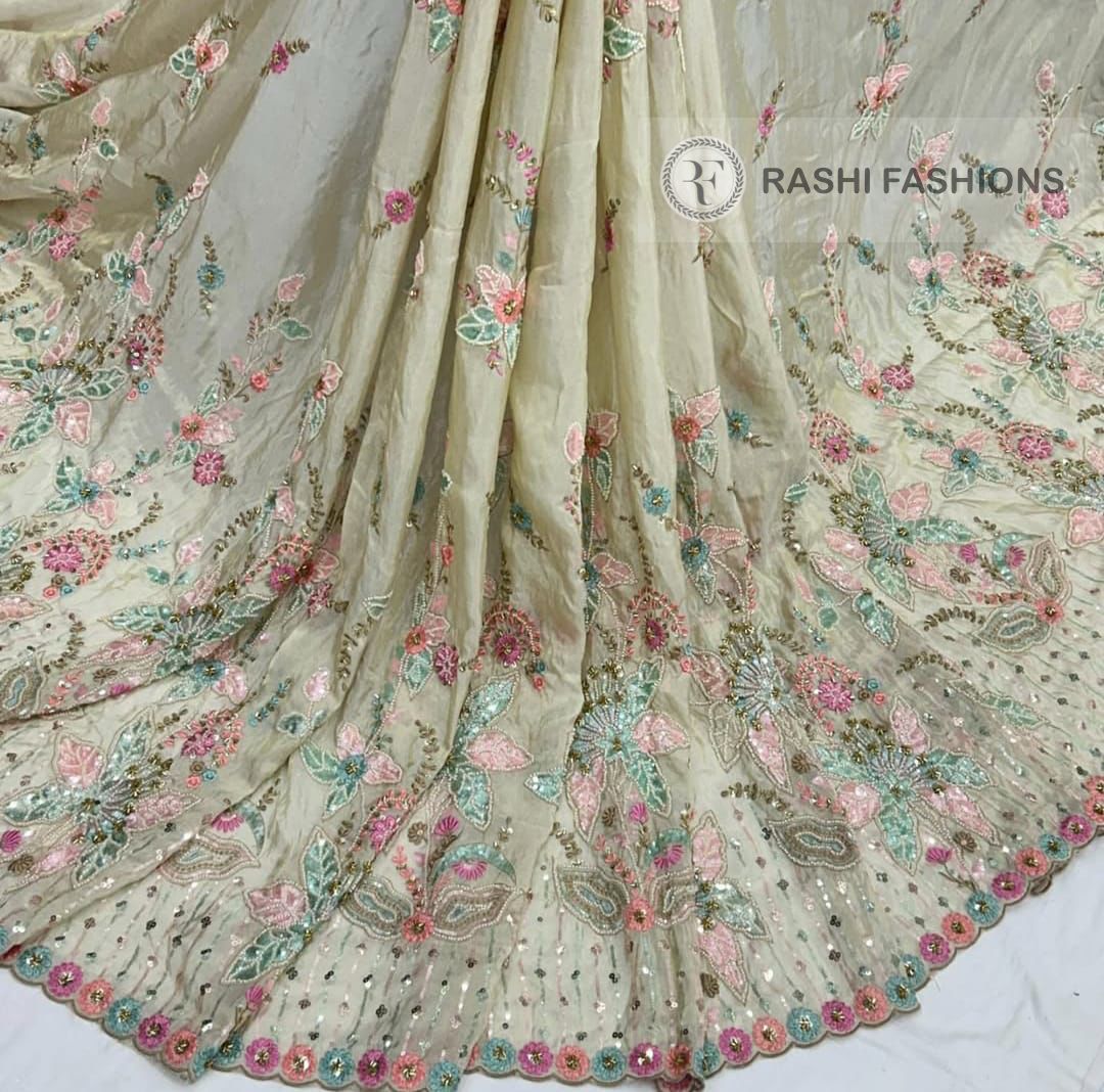 COSMOS DYEABLE MULTI HANDWORK EMBROIDERY