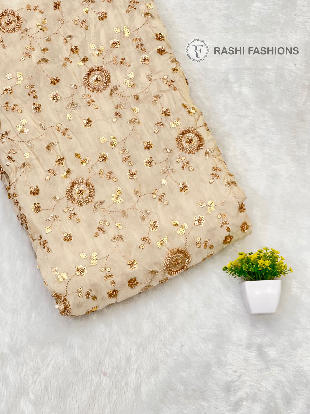 COSMOS DYEABLE HANDWORK EMBROIDERY