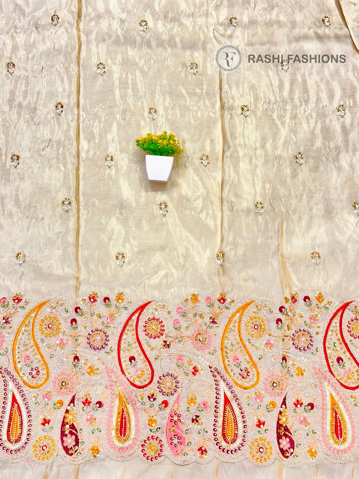 COSMOS DYEABLE MULTI HANDWORK EMBROIDERY