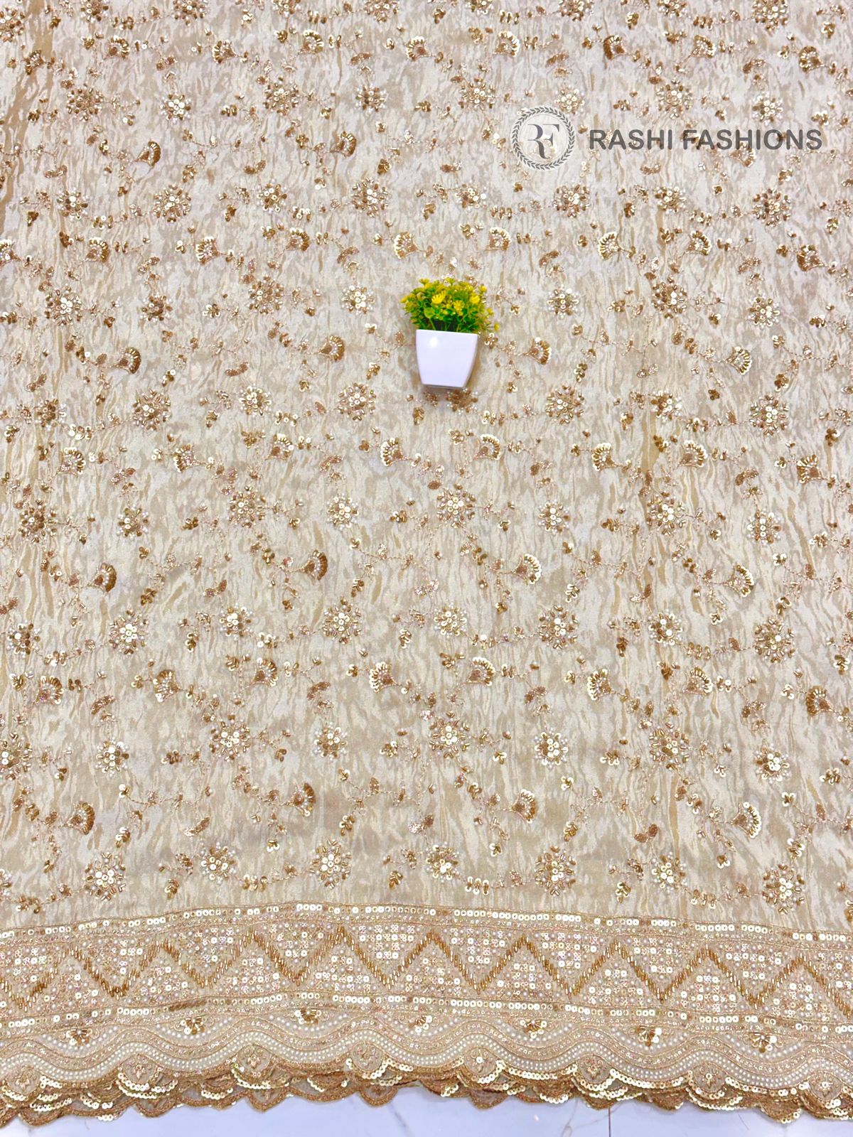 COSMOS DYEABLE HANDWORK EMBROIDERY