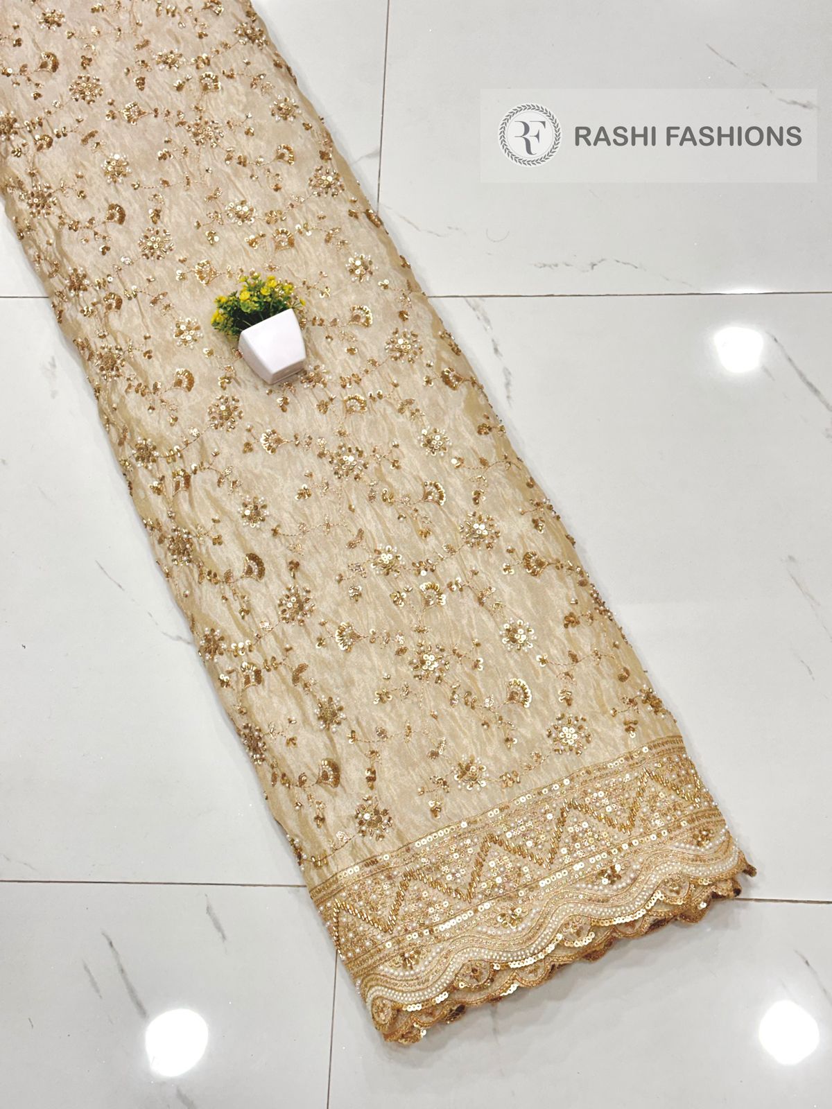 COSMOS DYEABLE HANDWORK EMBROIDERY