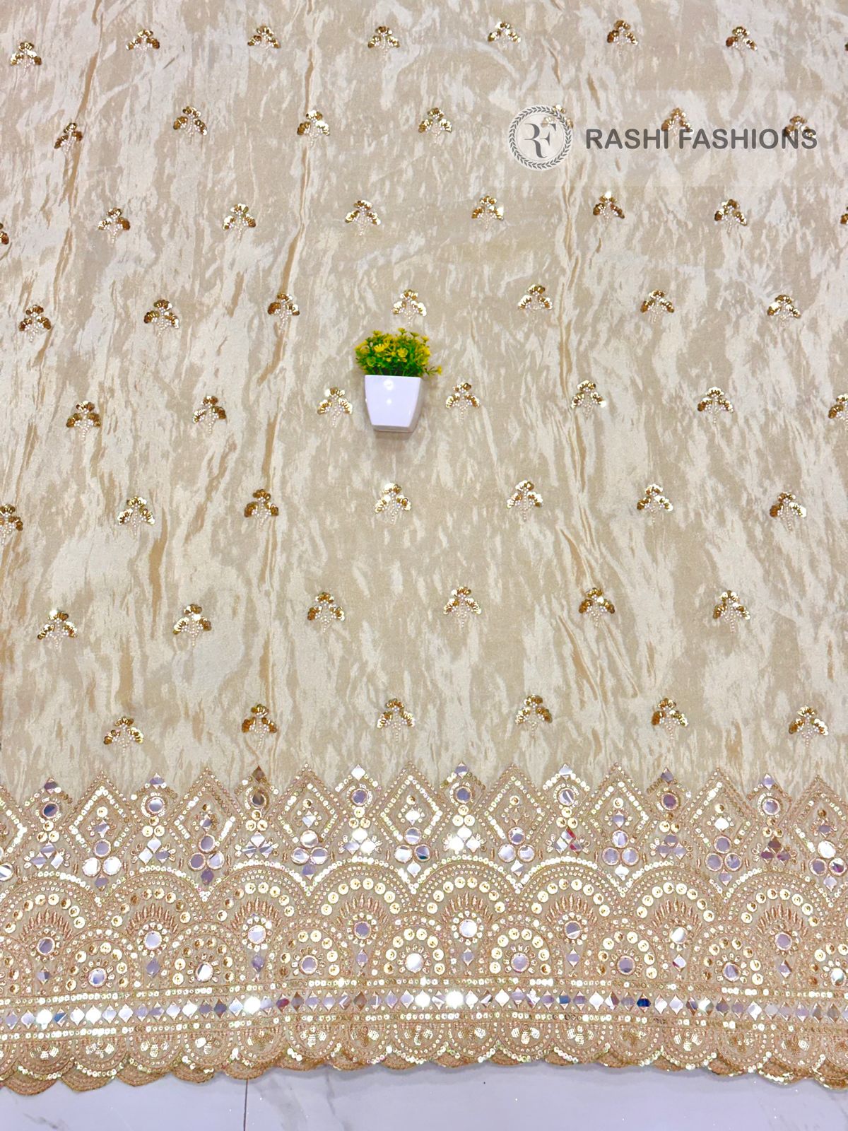 COSMOS DYEABLE HANDWORK EMBROIDERY