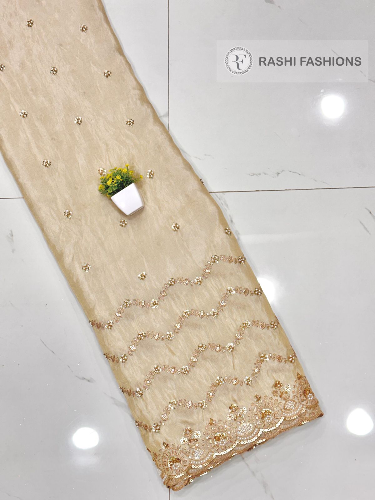 COSMOS DYEABLE HANDWORK EMBROIDERY