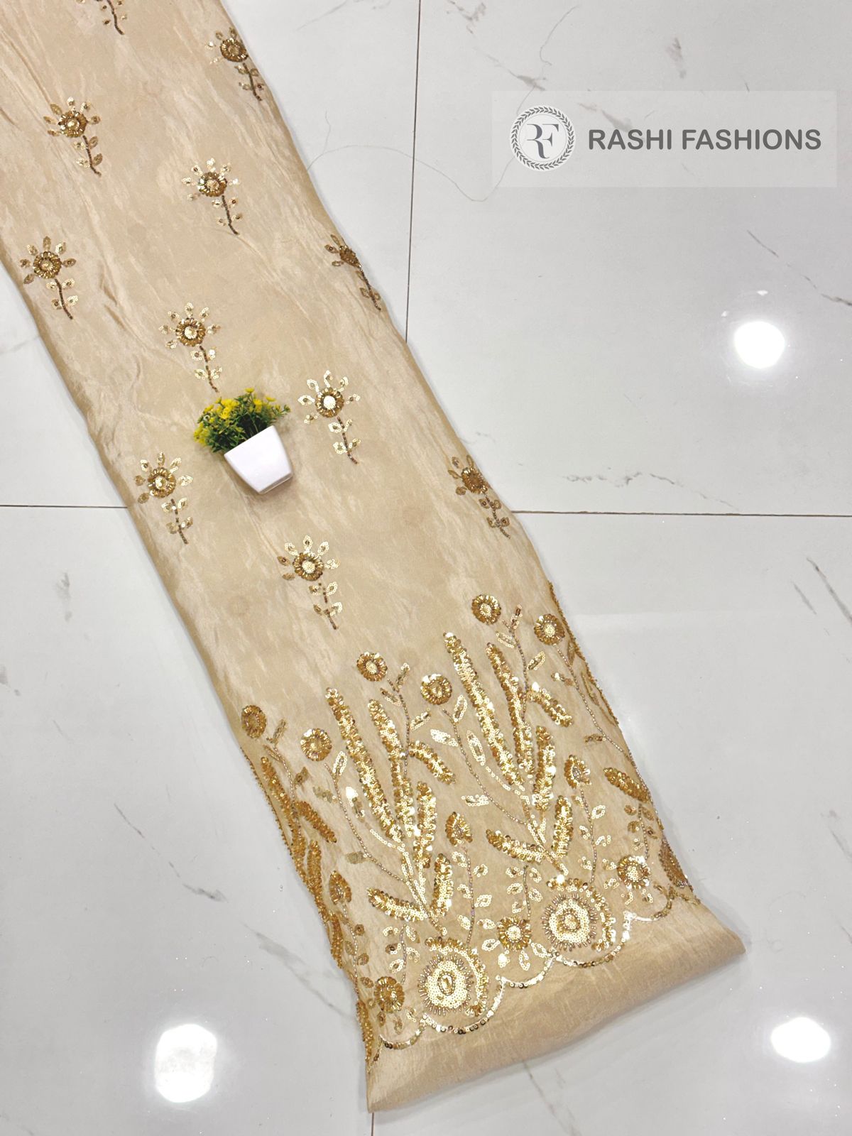 COSMOS DYEABLE HANDWORK EMBROIDERY