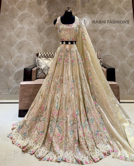 COSMOS DYEABLE MULTI HANDWORK EMBROIDERY