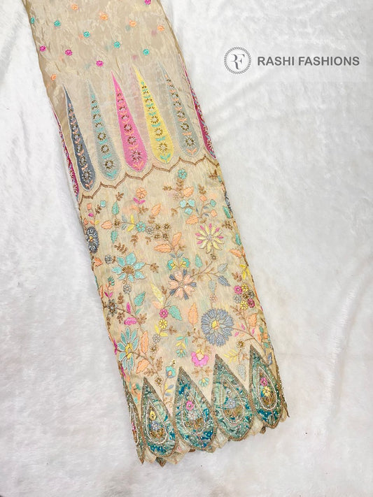 COSMOS DYEABLE MULTI HANDWORK PATCHWORK EMBROIDERY