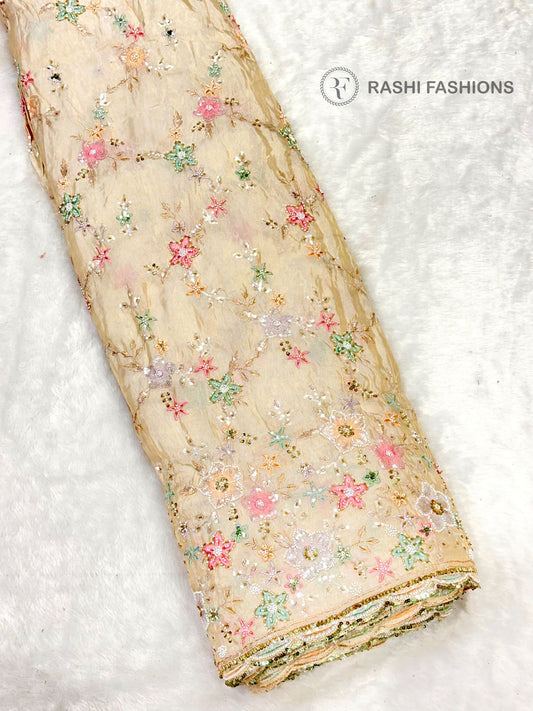 COSMOS DYEABLE MULTI HANDWORK EMBROIDERY