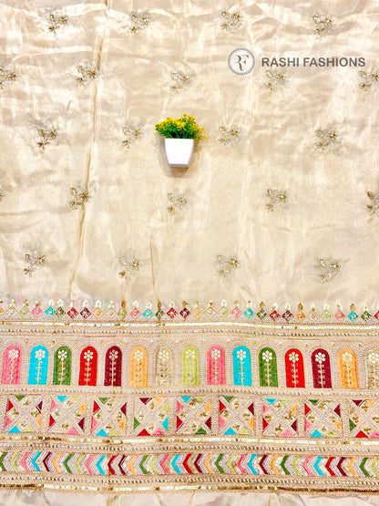 COSMOS DYEABLE MULTI HANDWORK EMBROIDERY