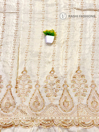 COSMOS DYEABLE HANDWORK EMBROIDERY