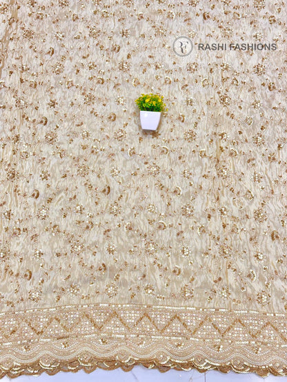 COSMOS DYEABLE HANDWORK EMBROIDERY