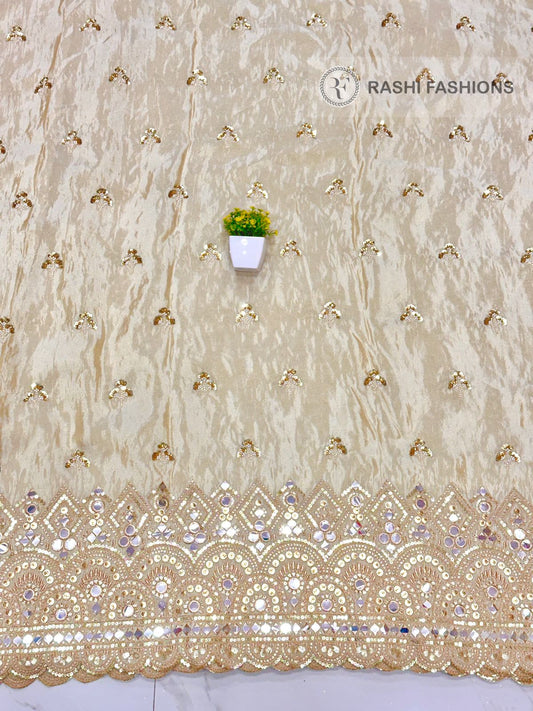 COSMOS DYEABLE HANDWORK EMBROIDERY