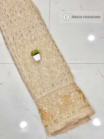COSMOS DYEABLE HANDWORK EMBROIDERY