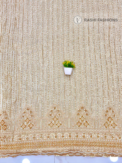 COSMOS DYEABLE HANDWORK EMBROIDERY