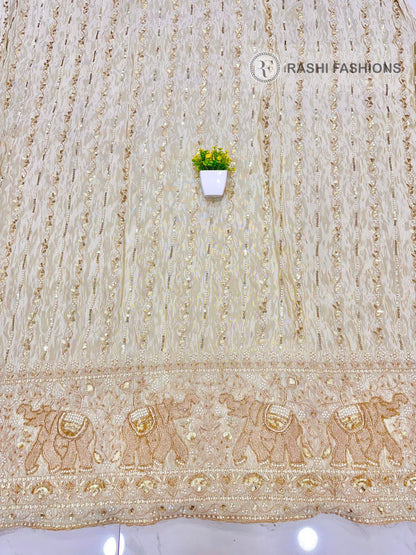 COSMOS DYEABLE HANDWORK EMBROIDERY