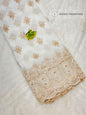 Georgette Dyeable Handwork Embroidery