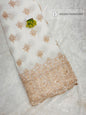 Georgette Dyeable Handwork Embroidery