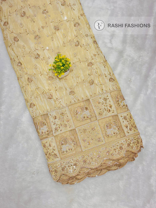 Cosmos Dyeable Handwork Embroidery